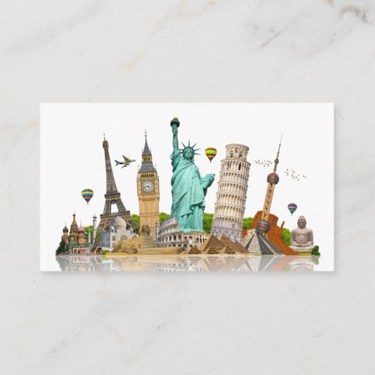 Aangepaste reisbureau cruiseschepen visitekaartje (Achterkant)