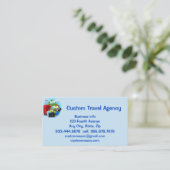 Aangepaste reisbureau cruiseschepen visitekaartje (Staand voorkant)