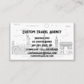 Aangepaste reisbureau cruiseschepen visitekaartje (Voorkant)