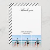 Aangepaste Reisbureau Gift voor Agenten Dank U Bedankkaart (Voorkant / Achterkant)