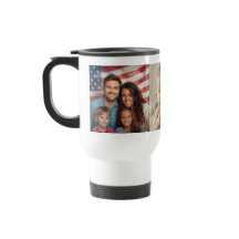 Aangepaste reisfles met familiefotocollage