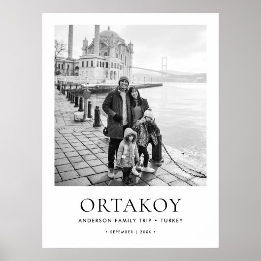 Aangepaste Reisfoto & Details Museumstijl Poster (Voorkant)