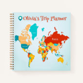 Aangepaste reisplanner notitieboek (Voorkant)