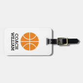 Aangepaste reistaslabel voor basketballer (Voorkant horizontaal)