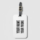 Aangepaste reizen accessoires Bagage label aanpasb (Voorkant (verticaal))