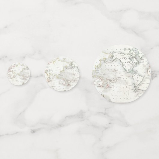 Aangepaste Reizen Baby shower  Kaart Confetti (Voorkanten)