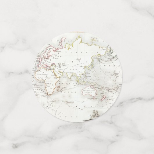 Aangepaste Reizen Baby shower  Kaart Confetti (Kleine voorkant)