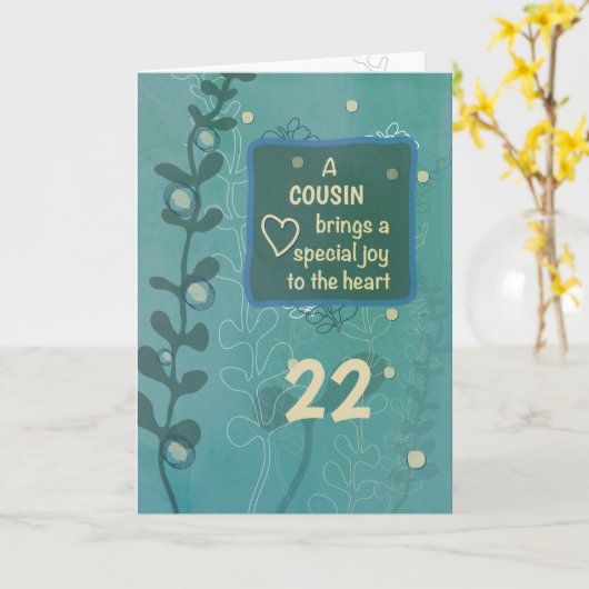 Aangepaste relatie en leeftijd Religieuze verjaard Kaart (Gele Bloem)