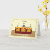 Aangepaste relatie gefeliciteerd Altar Server Kaart (Gele Bloem)