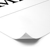 Aangepaste Relatie Tijdlijn Bruiloft Verloving Poster (Hoek)