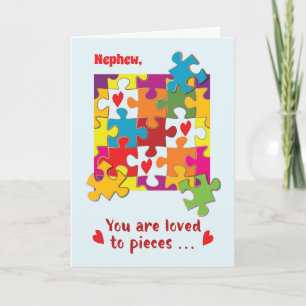 Aangepaste relatie Verjaardag Puzzel Liefde in stu Kaart