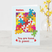 Aangepaste relatie Verjaardag Puzzel Liefde in stu Kaart (Gele Bloem)
