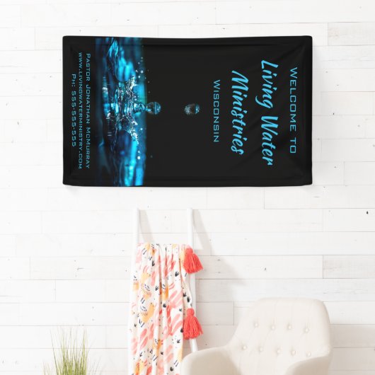 Aangepaste religieuze welkomstbanner spandoek (Insitu)