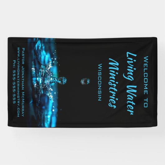 Aangepaste religieuze welkomstbanner spandoek (Horizontaal)