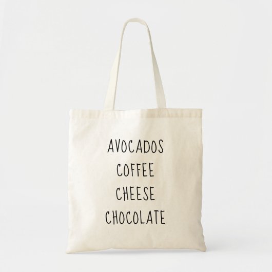 Aangepaste rendementshopping lijst tote bag (Voorkant)