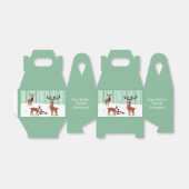 Aangepaste rendertekst Feestdagen gunstiger vak Bedankdoosjes (Uitgevouwen)