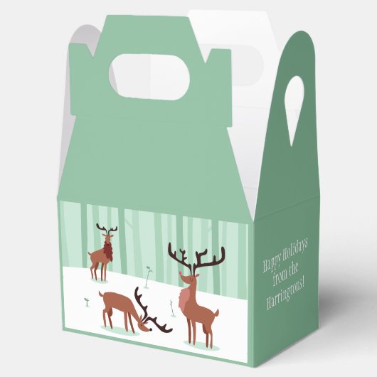 Aangepaste rendertekst Feestdagen gunstiger vak Bedankdoosjes (Geopend)