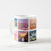 Aangepaste rendy foto-inkuvelmonogram koffiemok (Voorkant links)