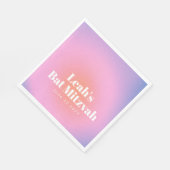 Aangepaste rendy gradiënt lavender Paarse bat Mitz Servet (Hoek)