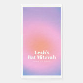 Aangepaste rendy gradiënt lavender Paarse bat Mitz Servet (Voorkant)