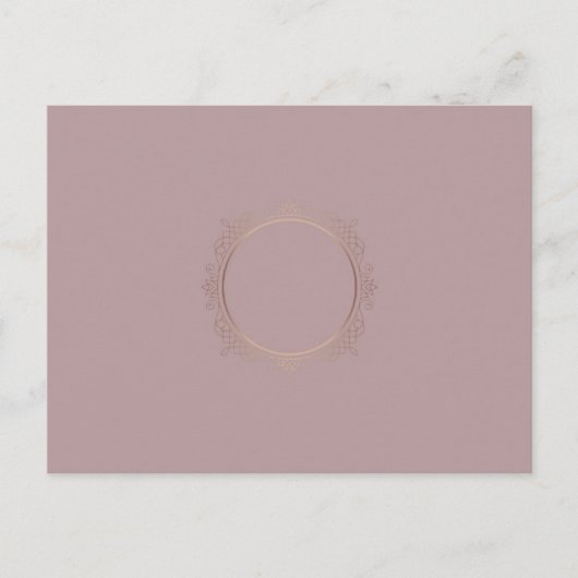 Aangepaste rendy Roos Gold Elegant Blank Sjabloon Briefkaart (Voorkant)