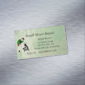 Aangepaste reparatie van kleine motoren magnetisch visitekaartje (Voorbeeld)