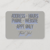 Aangepaste reparatie visitekaartje (Achterkant)