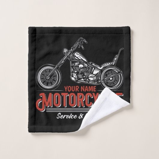 Aangepaste reparatieschop voor motorfietsservice m bad handdoek (Wasdoekje)
