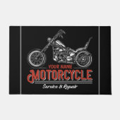 Aangepaste reparatieschop voor motorfietsservice m deurmat (Voorkant)