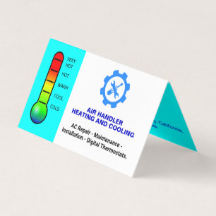 Aangepaste reparatieservice, Verwarming en Koeling Visitekaartje