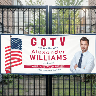 Aangepaste Republikeinse GOTV-bijeenkomst Patriott Spandoek