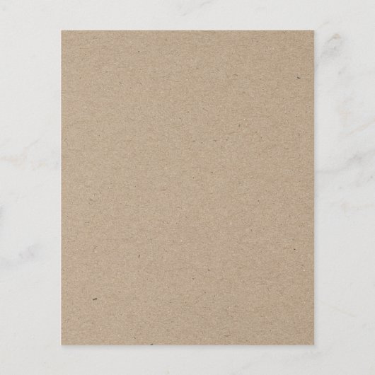 Aangepaste restaurant menukaart Flyer (Achterkant)