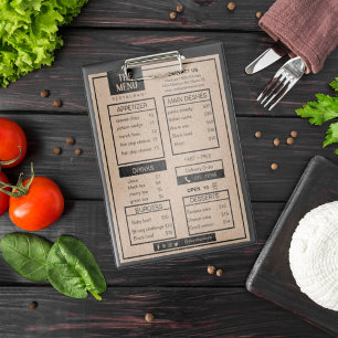 Aangepaste restaurant menukaart Flyer