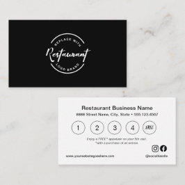 Aangepaste restaurantbeloning Gratis voorgerecht a Klantenkaartje