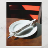 Aangepaste restaurantreclame/menubrochure (Achterkant)