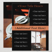 Aangepaste restaurantreclame/menubrochure (Voorkant / Achterkant)