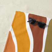 Aangepaste retorzonnestralen strandlaken (In situ)