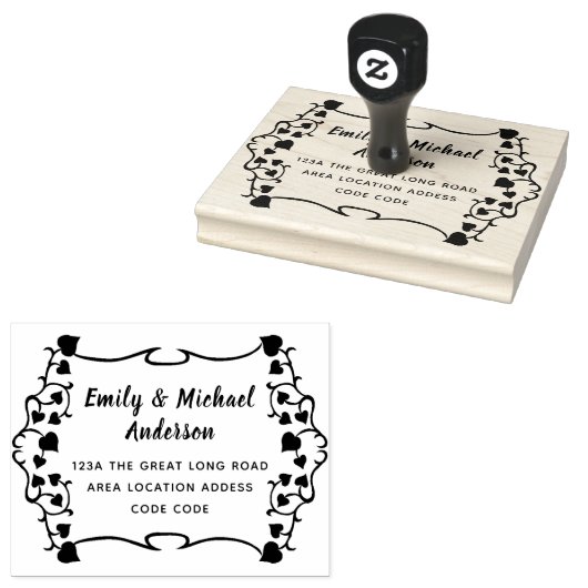 Aangepaste retour ADRES stempel Handschrift Stijl  (Gestempeld)