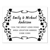 Aangepaste retour ADRES stempel Handschrift Stijl (Afrduk)