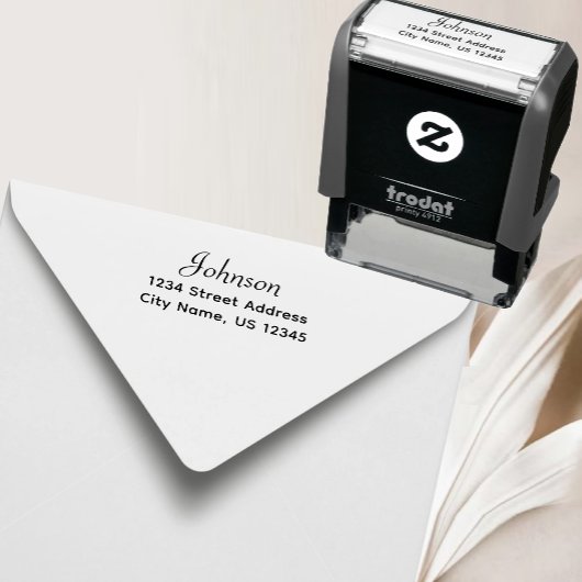 Aangepaste retour adresstempel Zelfinkt Zelfinktende Stempel