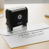 Aangepaste retouradres rubberen stempel. Eigen adr Zelfinktende Stempel
