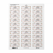 Aangepaste retouradreslabels etiket (Full Sheet)