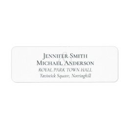 Aangepaste retouradreslabels sjablonen klassiek etiket