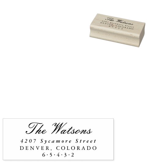 Aangepaste retouradresstempels rubberstempel (Gestempeld)