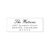 Aangepaste retouradresstempels rubberstempel (Afrduk)