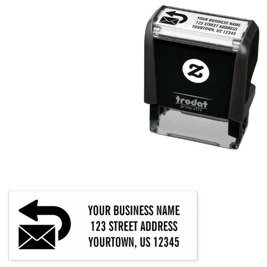 Aangepaste retournering Zelfinkend stempel (In situ)