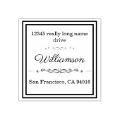 Aangepaste retourpostzegel rubberstempel (Afrduk)