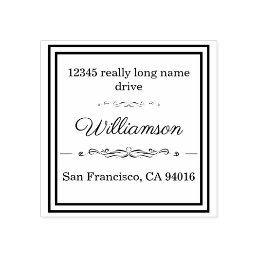 Aangepaste retourpostzegel rubberstempel (Afrduk)