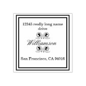 Aangepaste retourpostzegel rubberstempel (Afrduk)