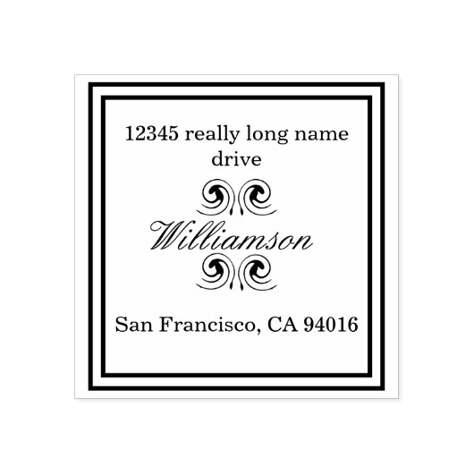 Aangepaste retourpostzegel rubberstempel (Afrduk)